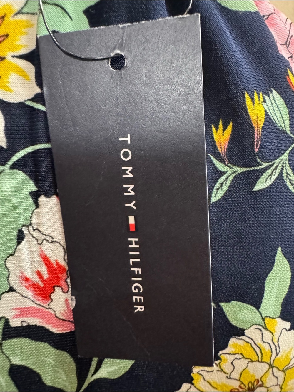 Tommy Hilfiger Navy Floral Ruffle Dress Size 10 NWT MSRP $99 - Picture 7 of 8
